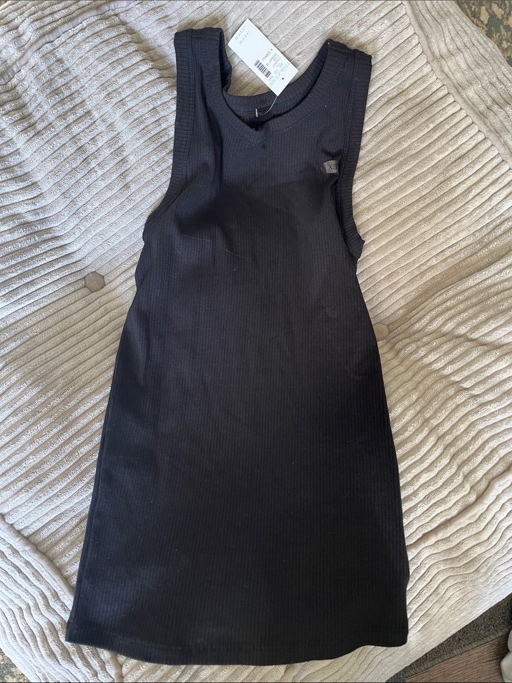 Maurices Black Ribbed Tank Top
